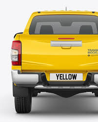 Today's small pickup trucks are more capable than ever. Pickup Truck Mockup Back View In Vehicle Mockups On Yellow Images Object Mockups Pickup Trucks Mockup Trucks