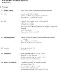 348rx home weather station with wind speed user manual thermor