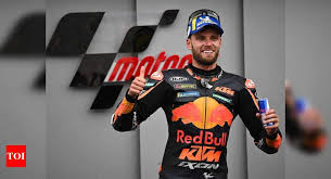 Brad binder berhasil menjadi pembalap pertama yang mencapai garis finis dari balapan yang digelar di red bull ring, minggu (15/8/2021). Kz8z6f9ufntgym