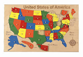 Maps United States Assorted High Resolution Map Puzzle Usa Puzzle Wooden Puzzles