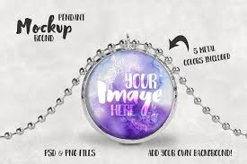 Round Pendant With Ball Chain Mockup By Styledproductmockups On Creativemarket Mockup Mockup Free Psd Free Psd Mockups Templates