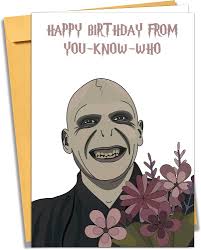 Amazon.com : Funny Happy Birthday From You Know Who Jumbo Cards. Positive  Magic Wishes by the Dark Lord for Him Her. Huge Greeting Card 13x9 In Card  & Mailing Envelope. Prank Bday