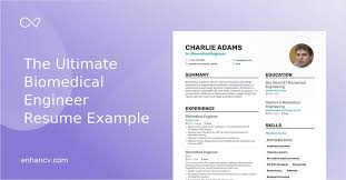 These 11 are some food for thought to it's always good advice to tailor your cv to the intended employer. Biomedical Engineer Resume 8 Step Ultimate Guide For 2021 Enhancv