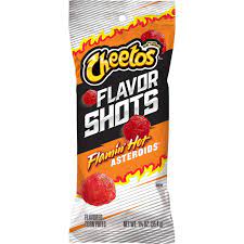 Large container is enough to share. Amazon Com Cheetos Flavor Shots Flamin Hot Asteroids