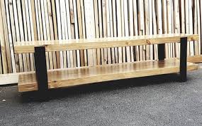 Up to 55in supported tv weight: Rustic Heavy Tv Stand Minimal Tameron Haralambous
