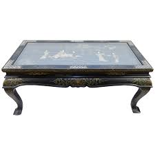 Only 1 available and it's in 1 person's cart. Vintage Chinese Black Lacquer Folding Wood And Mother Of Pearl Coffee Table For Sale At 1stdibs