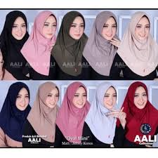 Jual Aali Collection Kerudung Jilbab Hijab Bergo Oval mini Bergo Instan  Rabbani