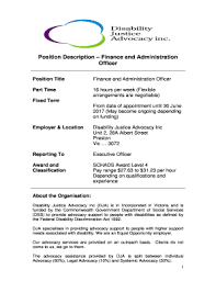 In this position, you will be responsible for the financial health of our company by managing our financial procedures. Fillable Online Position Description Finance And Administration Job Seeker Fax Email Print Pdffiller