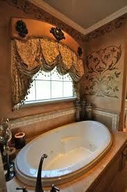 We accomplished this by creating a unique custom awning to go over the window. Gorgeous Tuscan Decorating Bathroom Window Treatments Home Decor
