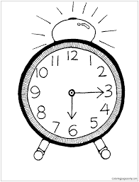 Check spelling or type a new query. Alarm Clock Half Past Six Coloring Pages Clock Coloring Pages Coloring Pages For Kids And Adults