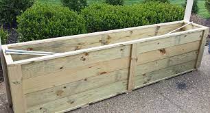 Decide on your pot size. A New Planter And Trellis To Help With Screening Uniquely Yours Or Mine