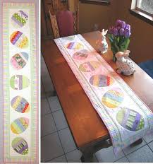 Happy Hunting Easter Table Runner Easter Table Runners Easter Table Runner Pattern Table Runner Pattern