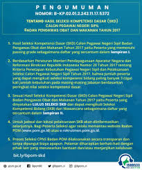 3803 tentang penerimaan cpns bpom tahun anggaran 2019. Kisi Kisi Soal Skb Bpom Jawabanku Id