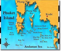 Phuket Maps Andaman Sea Map Diving Day Trips In Thailand With Dive Asia Phuket Singles Holidays Krabi Island