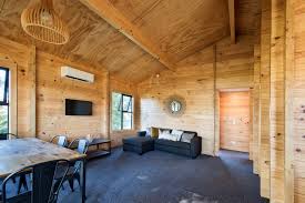 6m x 4.5m including awning. Living Room Granny Flat Guest House Log Cabin Skandinavisch Wohnbereich Christchurch Von Fraemohs Homes Houzz