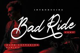 The font was created in 1977 and 1978 by the german type designer hermann zapf. Bad Ride Handlettering Script 334273 Handwritten Font Bundles Lettering Fonts Lettering Handlettering