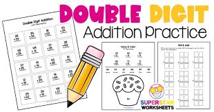 First we place numbers on top of one another so that the download the double digit subtraction worksheets. Double Digit Addition Without Regrouping Superstar Worksheets