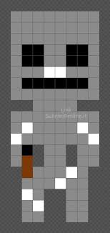 Scheletro Di Minecraft Disegno Pyssla E Hama Beads 8x19 Schemiperline It Minecraft Hama Beads Hama