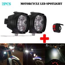 Lampu sorot mobil atau motor sangat berguna ketika sedang berada di jalan yang gelap dan juga untuk menerangkan jarak yang lebih jauh untuk. Baru 2pcs Led Motor 6 Lampu Kabut Lampu Sorot Mengemudi Lampu Lampu Dengan Saklar Untuk Motos Atv Utvs Skuter Action Electronics 1000lm Aliexpress