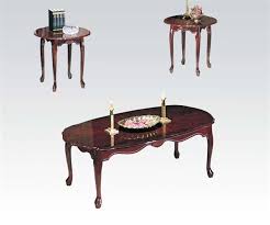 4.6 out of 5 stars. Acme Furniture Essex Cherry 3 In 1 Pack Coffee Table Wood Coffee Table End Table Sets