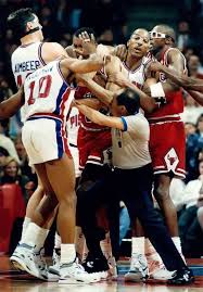 ''bad boys'' dominate (1988 & 1989 playoffs) подробнее. Chicago And Detroit Duke It Out Nba Fights Detroit Pistons Bad Boys Bad Boy Pistons