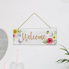 Its rich color is the perfect pop for any floral design, from vase arrangements to. Floral Hanging Welcome Sign