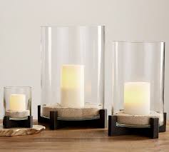 Brooks Cross Bar Hurricane Candle Holder Pottery Barn