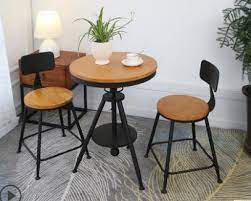Jackson round coffee table reg. Balcony Outdoor Tie Yi Table And Chair Combination Coffee Bar Milk Tea Shop Bar Leisure Small Round Table And Chair Set 3 Dining Chairs Aliexpress