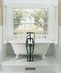 19a small bathroom must contain all the elements of a large bath in less space. A Seldom Used Office Becomes A Much Needed Bath Small Bathroom Bath Under Window Clawfoot Tub
