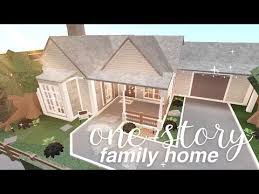 Bloxburg One Story Family Home House Build Youtube In 2020 Unique House Design Tiny House Layout Two Story House Design