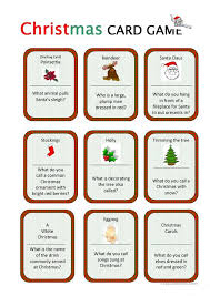 Christmas Card Game Christmas Worksheets Christmas Lesson Card Games