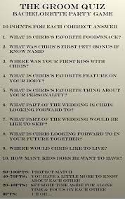 Well, what do you know? Groom Quiz For Bachelorette Get Answers From The Groom Beforehand To Compare Her Re Wedding Bachelorette Party Disney Bachelorette Parties Disney Bachelorette