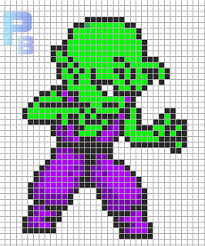 Patrones Hama Beads Coloriage Pixel Art Dessin Pixel Coloriage Pixel