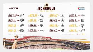 The schedule includes the matchups, date, time, and tv. Five Takeaways From The Redskins 2020 Schedule