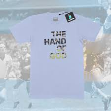 Diego maradona standing figure maradona in home shirt boca juniors in argentinatop rated seller. Hand Of God T Shirt Ausputzer Football Design Fashion