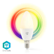 Wifi Smart Led Bulb Full Colour And Warm White E14 Nedis