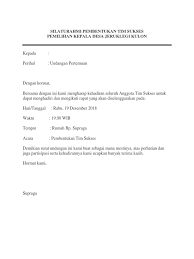 Hormat kami, kepala desa bangun. Contoh Surat Undangan Rapat Tim Pemenangan Contoh Lif Co Id