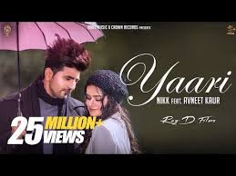 Yaari Official Video Nikk Ft Avneet Kaur Latest Punjabi Songs 2019 New Punjabi Songs 2019 Youtube All Love Songs Songs Bollywood Music Videos