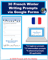French Writing Prompts Via Google Forms How To Speak French Vocabulary Lessons World Language Classroom
