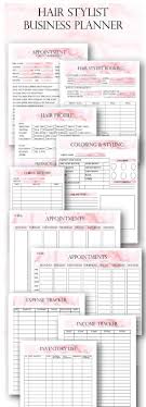 Pink Hair Stylist Printable Business Forms Hair Stylist Client Form Appointments Client Hair Profile Hair Stylist Booking Form Hair Salon Business Home Hair Salons Hairstylist Quotes