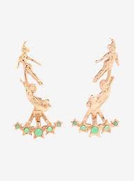 Disney Peter Pan Silhouette Ear Cuffsdisney Peter Pan Silhouette Ear Cuffs Rose Gold Ear Cuff Peter Pan Silhouette Ear Cuff