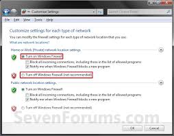 Windows Firewall Turn On Or Off Windows 7 Help Forums