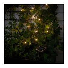 Ikea Solarvet Led Light Chain With 12 Lights Save Energy Has A Solar Panel Easy To Use No Cords Plu Outdoor Solar Lights Lighting Chains Outdoor Solar