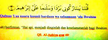 Allah melindungi beliau dengan mukjizat tidak mempan dibakar bahkan api menjadi dingin seperti air. Doa Nabi Ibrahim Penawar Panas P2sttj Where It All Begins