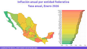Inflación en México acelera a 3.79% anual en enero de 2026, la más alta en varios meses
