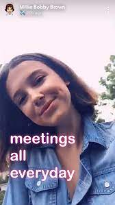 pin by hi 3 on millie bobby brown millie bobby brown snapchat millie bobby brown bobby brown stranger things