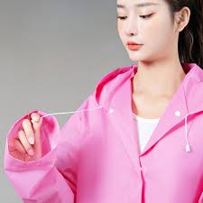 EVA Lange Regenjas met capuchon