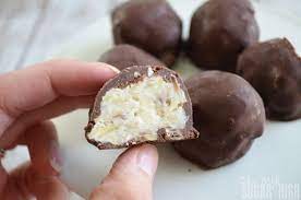 Easy Coconut Chocolate Balls Oh My Sugar High Chocolate Recipes Easy Candy Recipes Easy Candy Recipes