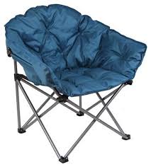 Club Chair Steel Frame Padded Seat Club Chairs Camping Chairs Folding Chair