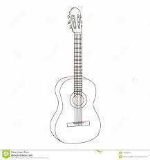 Minimaler silberweißhintergrund des eleganten vektors. Realistische Karikaturzeichnung Der Gitarre Und Weisser Hintergrund Stock Abbildung Illustration Von Nachricht Bogen 103963614